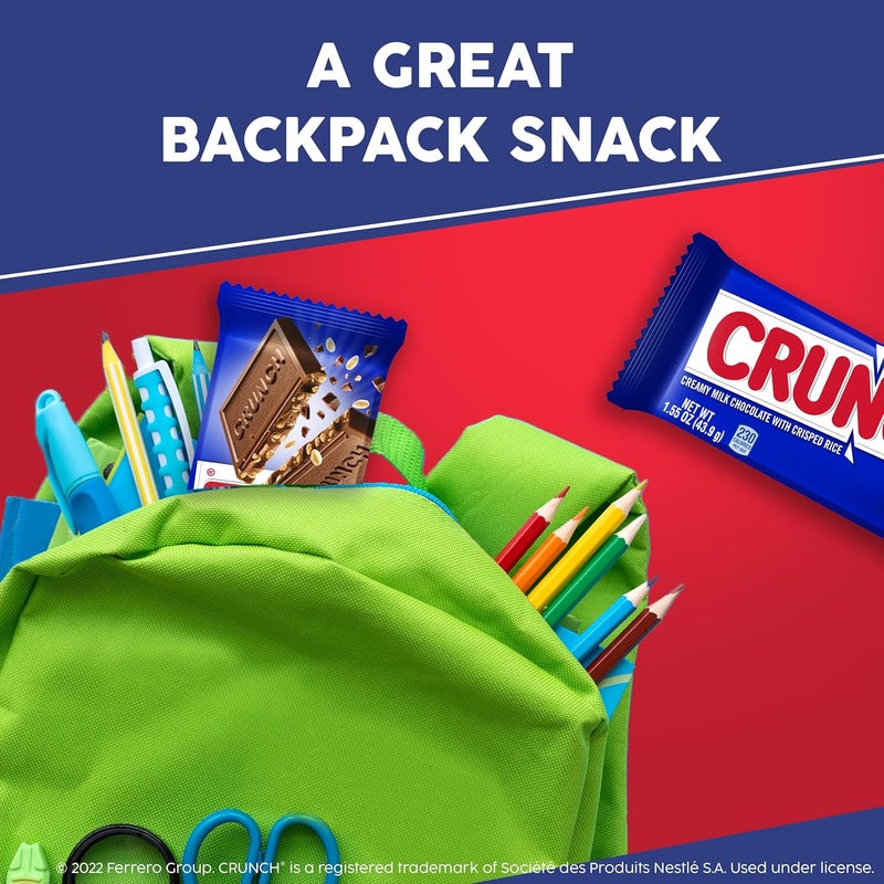 CRUNCH Milk Chocolate Bars - 18 Pack - Image 4